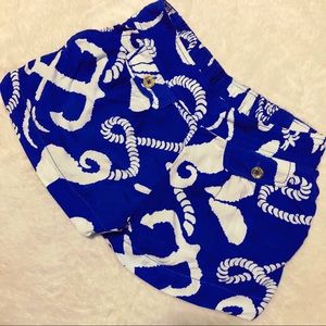 Lilly Pulitzer Melrose Shorts in Schooner Blue Doc